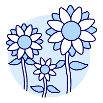 Sunflower Illustration from UX Duotone Set