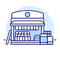 Books Shop Illustration from UX Duotone Set