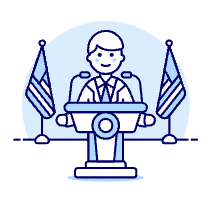 Spokeperson 1 Illustration from UX Duotone Set
