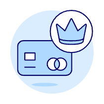 Credit Card Crown Illustration from UX Duotone Set