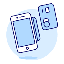 Phone Card Reader Illustration from UX Duotone Set