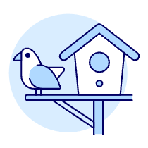 Bird House Illustration from UX Duotone Set
