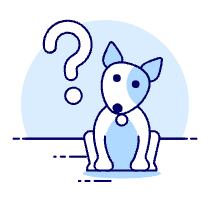 Curious Dog Illustration from UX Duotone Set