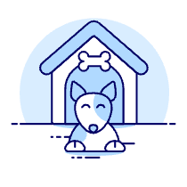 Outdoor Dog House Illustration from UX Duotone Set
