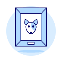 Dog Photo Illustration from UX Duotone Set