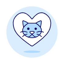 Love Cat Illustration from UX Duotone Set