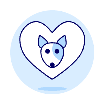 Love Dog Illustration from UX Duotone Set