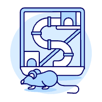 Mouse Playground Illustration from UX Duotone Set