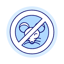 Mouse Prohibited Illustration from UX Duotone Set