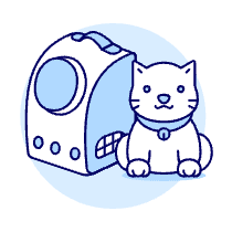 Cat Backpack 2 Illustration from UX Duotone Set