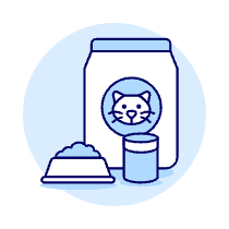 Cat Food Bag Illustration from UX Duotone Set