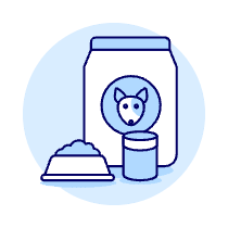 Dog Food Bag Illustration from UX Duotone Set