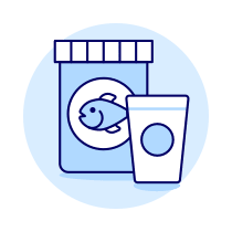 Fish Food Illustration from UX Duotone Set
