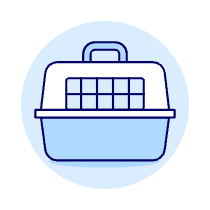 Pet Carrier Cage Illustration from UX Duotone Set