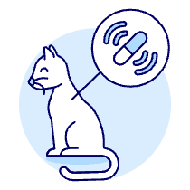 Cat Microchip Gps Illustration from UX Duotone Set