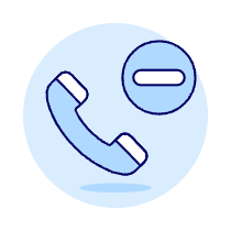 Call Remove Illustration from UX Duotone Set