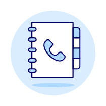 Phone Book 1 Illustration from UX Duotone Set
