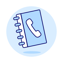 Phone Book 2 Illustration from UX Duotone Set