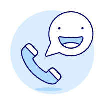 Call Smiley Illustration from UX Duotone Set