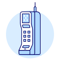Vintage Cellphone 1 Illustration from UX Duotone Set