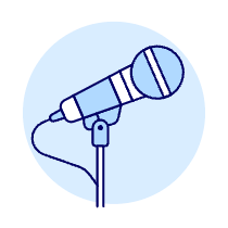 Microphone 19 Illustration from UX Duotone Set