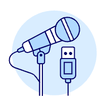 Microphone 21 Illustration from UX Duotone Set