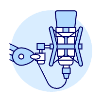 Microphone 7 Illustration from UX Duotone Set