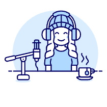Podcast 2 Illustration from UX Duotone Set