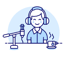 Podcast 6 Illustration from UX Duotone Set