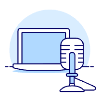 Podcast Broadcast 1 Illustration from UX Duotone Set