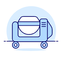 Concrete Mixer Illustration from UX Duotone Set
