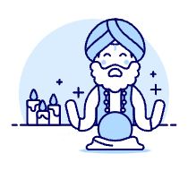 Fortune Teller 5 Illustration from UX Duotone Set