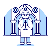 Indian Hinduism Illustration from UX Duotone Set
