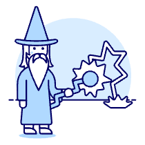 Wizard Magic Illustration from UX Duotone Set