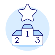 Podium Star Illustration from UX Duotone Set