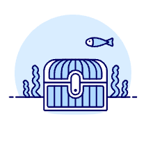 Close Treasure Chest Illustration from UX Duotone Set