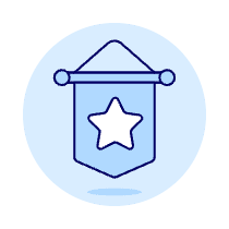 Pennant Star 3 Illustration from UX Duotone Set