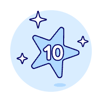 Star Rating Ten Illustration from UX Duotone Set