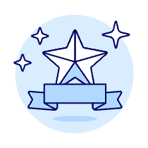Star Ribbon Sparkle Illustration from UX Duotone Set