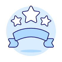 Star Ribbon Illustration from UX Duotone Set