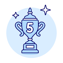 Trophy Five Illustration from UX Duotone Set