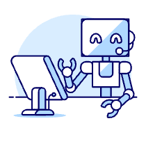 Operator Robot Illustration from UX Duotone Set