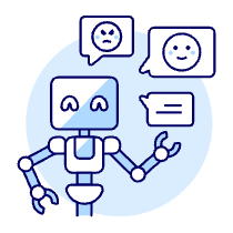 Chatbot 1 Illustration from UX Duotone Set