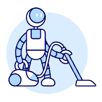 Cleaning Robot 2 Illustration from UX Duotone Set