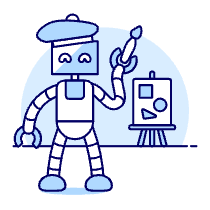 Artist Robot 3 Illustration from UX Duotone Set