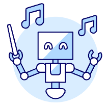 Conductor Robot Illustration from UX Duotone Set