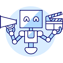 Filmmaking Robot 2 Illustration from UX Duotone Set