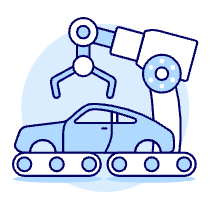 Factory Robot Illustration from UX Duotone Set