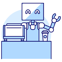 Barista Robot Illustration from UX Duotone Set