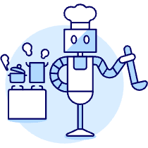 Cooking Robot 2 Illustration from UX Duotone Set